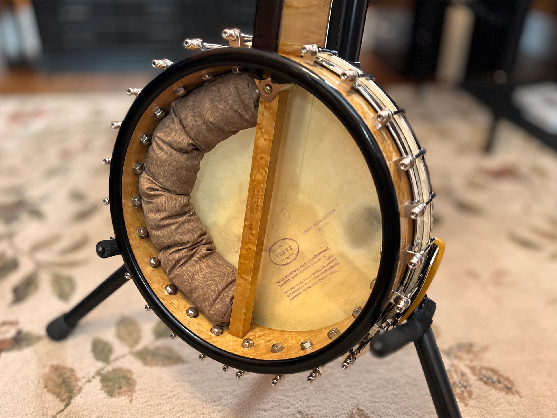 Vintage Rettberg & Lange Banjo with an 11-1/4" pot and an Orpheum tone ring.